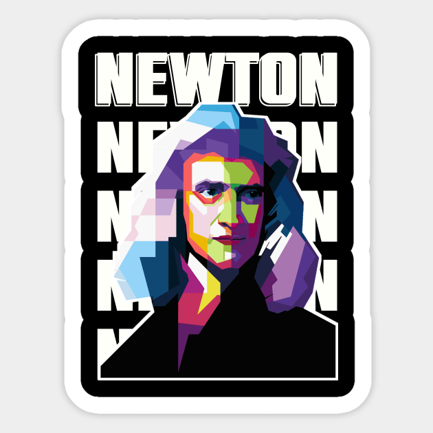 Newton Sticker by WPAP46